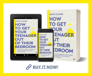 Book cover of How to Get Your Teenager Out of Their Bedroom by parenting expert Anita Cleare