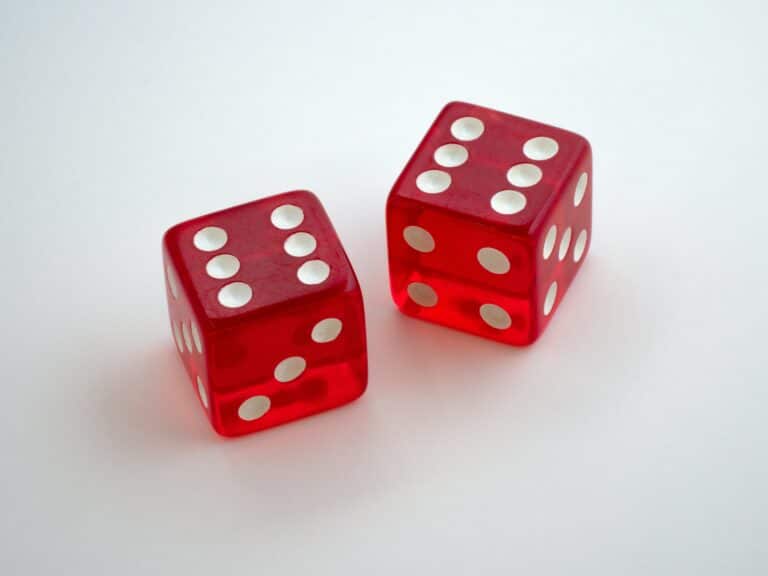 photo of dice - a brilliant idea for a kids boredom kit!