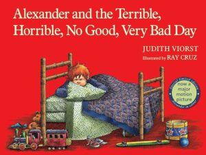 book cover of Alexander and the Terrible, Horrible, No Good, Very Bad Day, one of our recommended books for talking to children about emotions