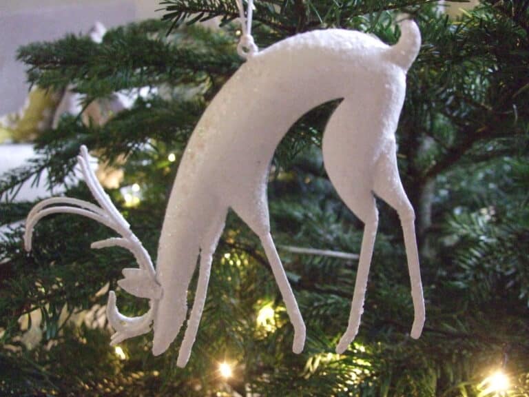 A Covid Christmas to remember: photo of a reindeer christmas decoration