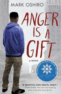 Book jacket for Anger is a Gift by Mark Oshiro