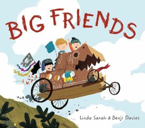 Book jacket for children's book Big Friends