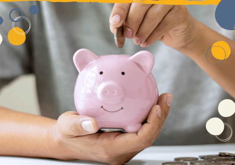photo of piggy bank to illustrate article on talking to children about money and the cost of living crisis