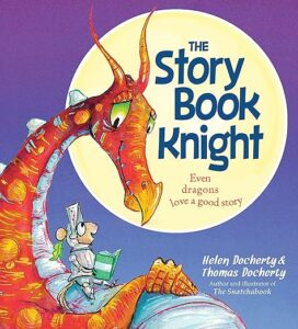 Book cover for The Story Book Knight by Helen Docherty, one f our top 10 books for teaching children kindness