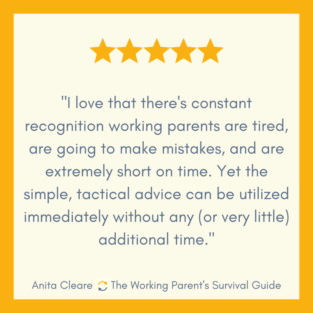 Customer review of The Working Parent's Survival Guide by Anita Cleare