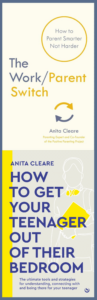 montage of book covers showing books by parenting expert Anita Cleare