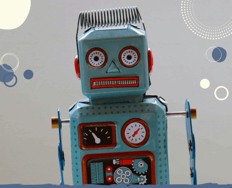 Photo of toy robot to illustrate article on how AI companions affect children