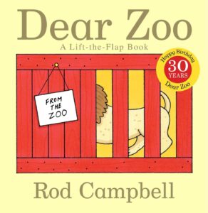 12 Best Books for Toddlers for Learning and Development | Positive Parenting Project Book cover of Dear Zoo a lift-the-flap board book for toddlers