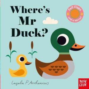 12 Best Books for Toddlers for Learning and Development | Positive Parenting Project Phot of Where's Mr Duck one of our recommended best books for toddlers